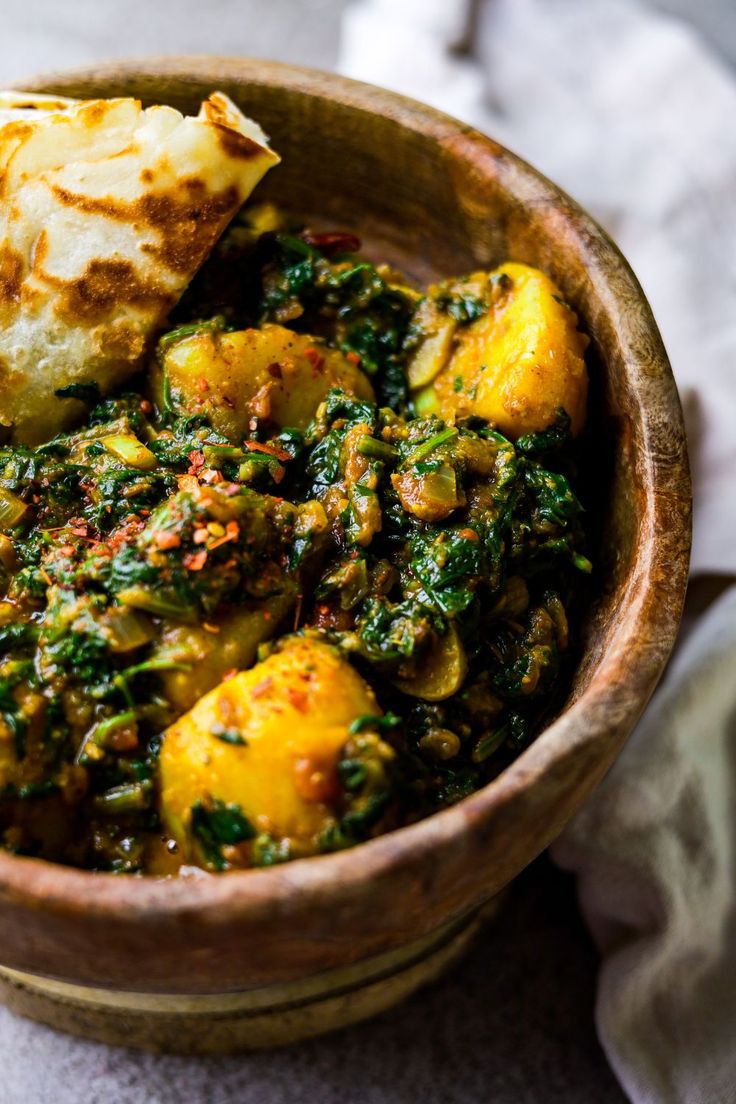 Saag Aloo (potatoes)**